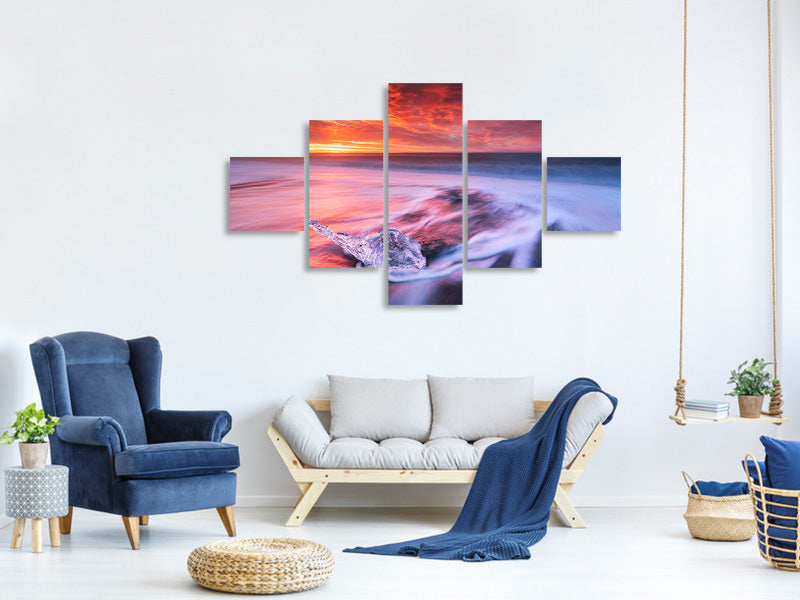 5-piece-canvas-print-ice-and-fire-ii