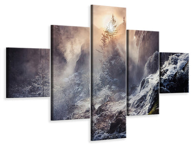 5-piece-canvas-print-jiuzhaigou-china