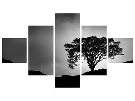 5-piece-canvas-print-lone-tree