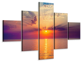 5-piece-canvas-print-mystic-sunrise