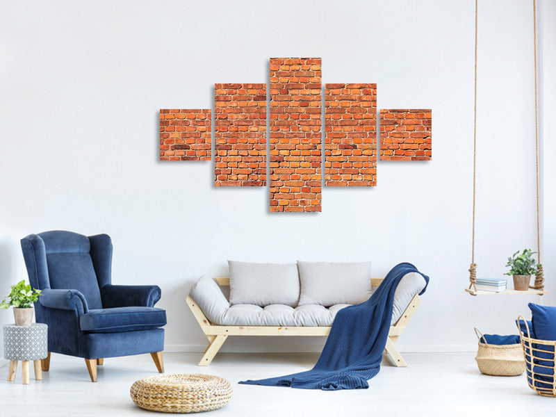 5-piece-canvas-print-red-brick-wall-p
