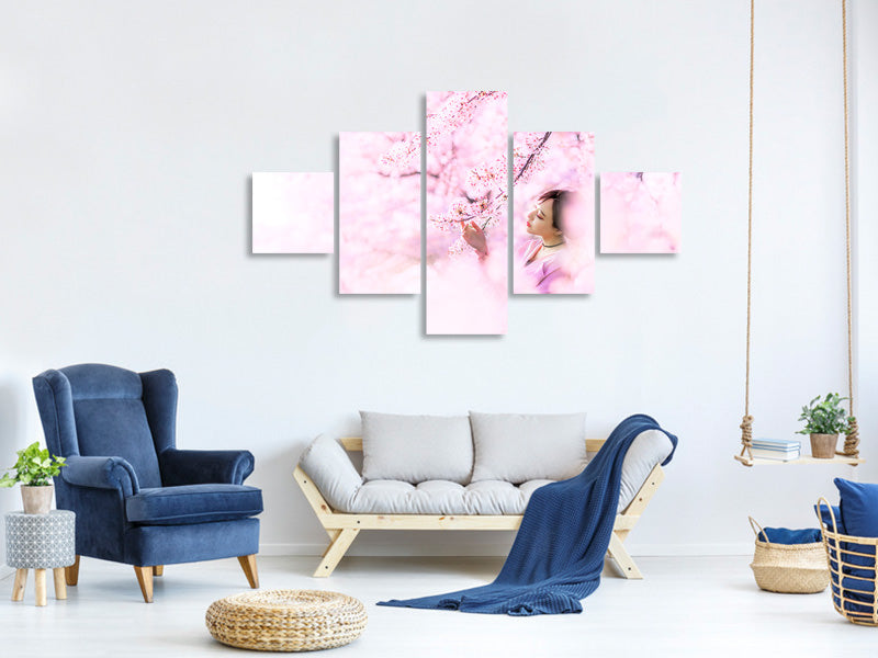 5-piece-canvas-print-sakura