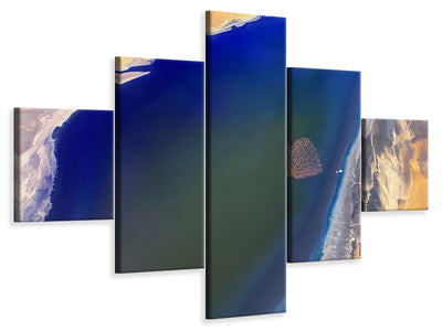 5-piece-canvas-print-the-heart