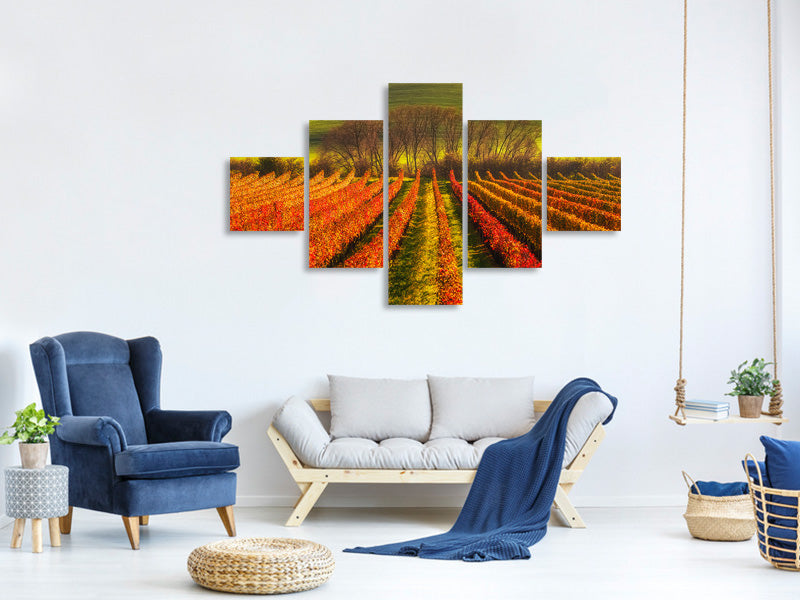 5-piece-canvas-print-vine-growing