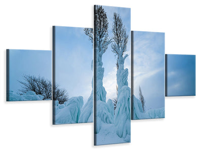5-piece-canvas-print-warmth-in-the-cold