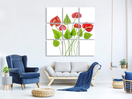 9-piece-canvas-print-anthurium