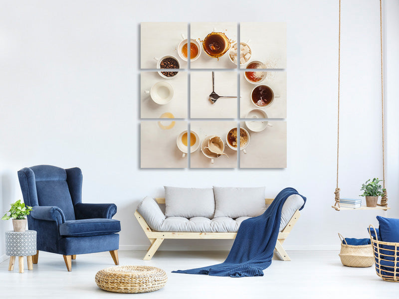 9-piece-canvas-print-its-always-coffee-time