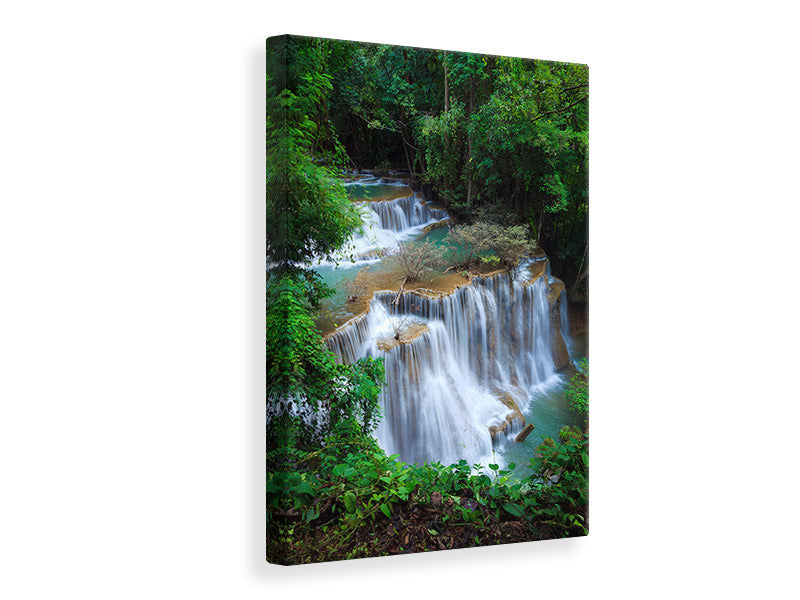 canvas-print-deep-forest-waterfall