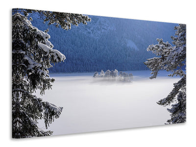 canvas-print-fog-over-frozen-lake
