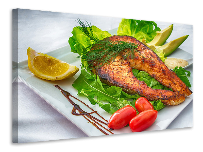 canvas-print-salmon-plate