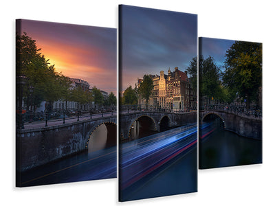 modern-3-piece-canvas-print-amsterdam-sunset
