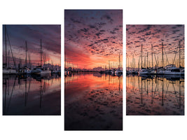 modern-3-piece-canvas-print-evening-mood-in-the-harbor