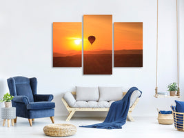 modern-3-piece-canvas-print-hot-air-balloon-at-sunset