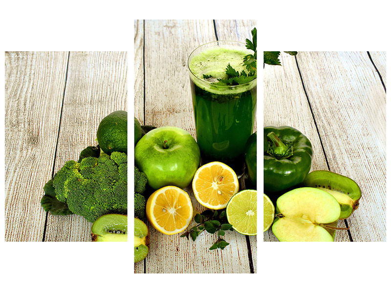 modern-3-piece-canvas-print-ingredients-green-smoothie