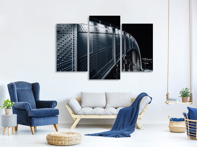 modern-3-piece-canvas-print-midnight-cycling