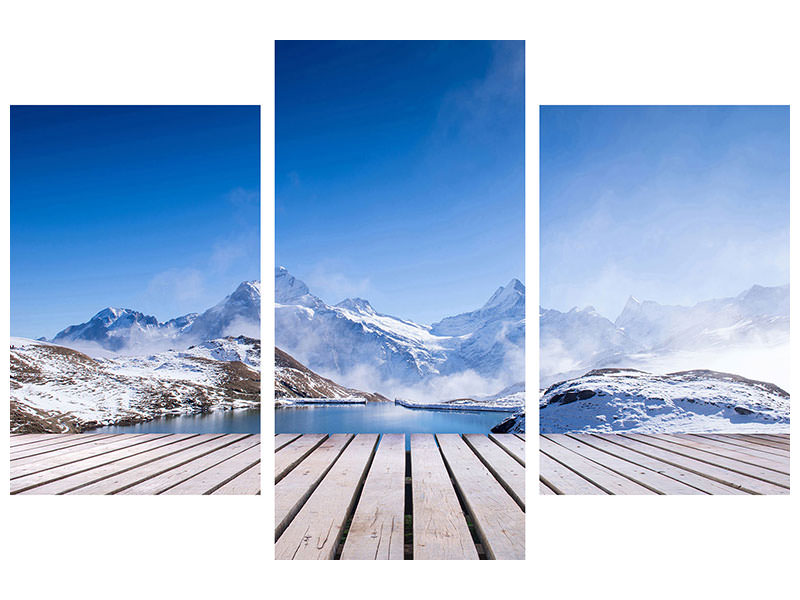 modern-3-piece-canvas-print-sundeck-at-the-swiss-mountain-lake