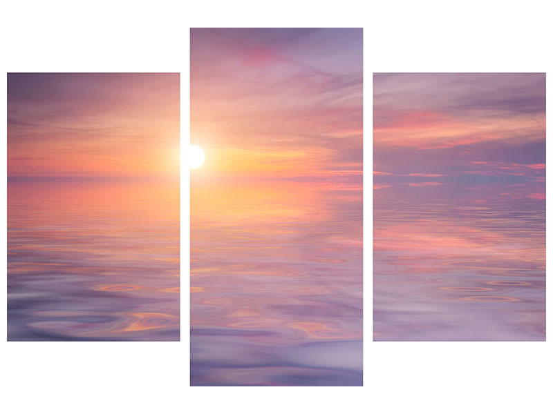 modern-3-piece-canvas-print-sunset-by-the-lake