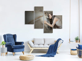 modern-4-piece-canvas-print-a-kiss