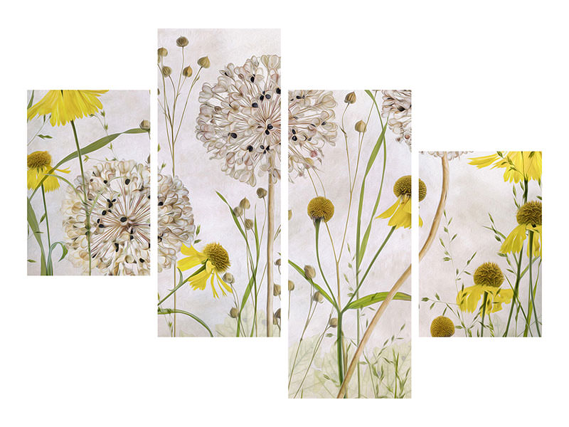 modern-4-piece-canvas-print-alliums-and-heleniums