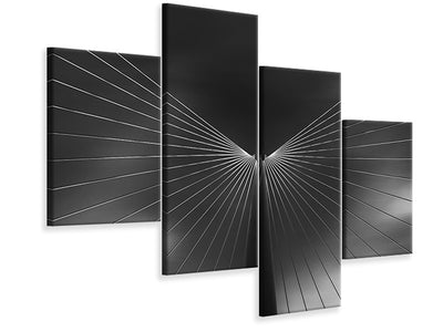 modern-4-piece-canvas-print-angel-in-black-and-white