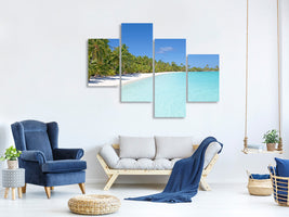 modern-4-piece-canvas-print-beach-walk