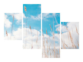 modern-4-piece-canvas-print-blades-of-grass-in-the-sky