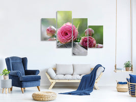 modern-4-piece-canvas-print-bush-roses