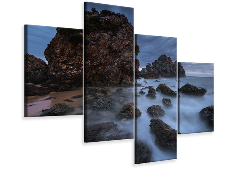 modern-4-piece-canvas-print-by-the-sea