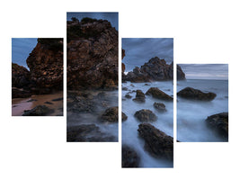 modern-4-piece-canvas-print-by-the-sea