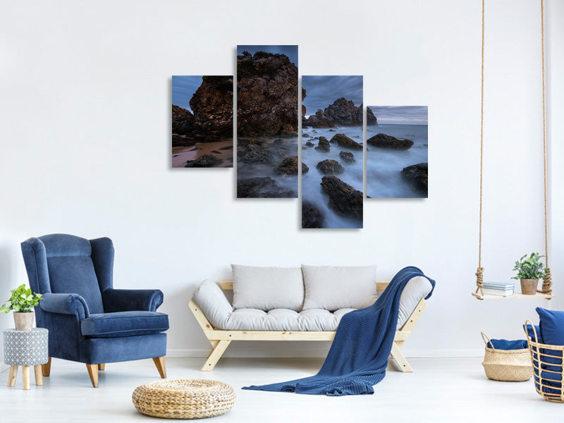 modern-4-piece-canvas-print-by-the-sea