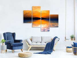 modern-4-piece-canvas-print-fantastic-evening-mood