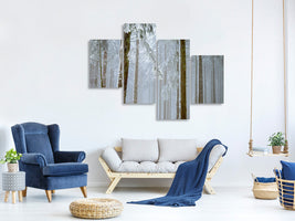 modern-4-piece-canvas-print-forest-in-winter