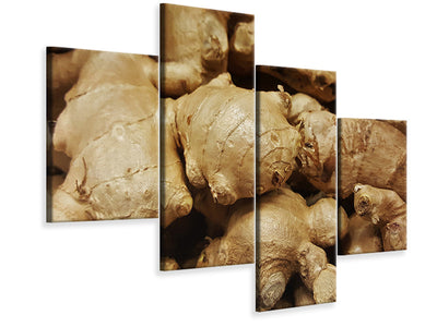 modern-4-piece-canvas-print-ginger-tubers