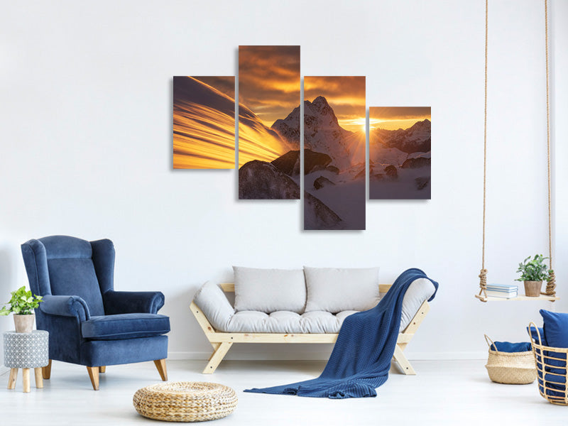 modern-4-piece-canvas-print-glacier-light