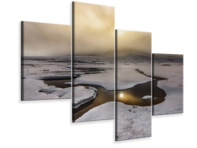 modern-4-piece-canvas-print-golden-iceland