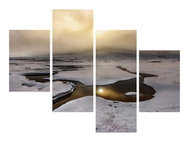 modern-4-piece-canvas-print-golden-iceland