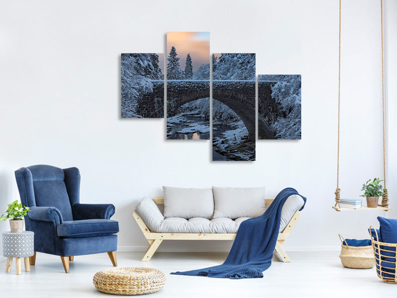 modern-4-piece-canvas-print-highlands-bridge