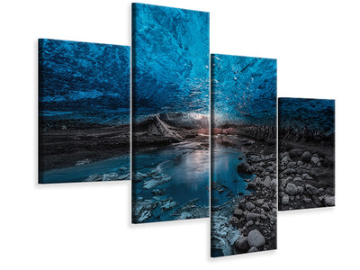 modern-4-piece-canvas-print-ice-cave