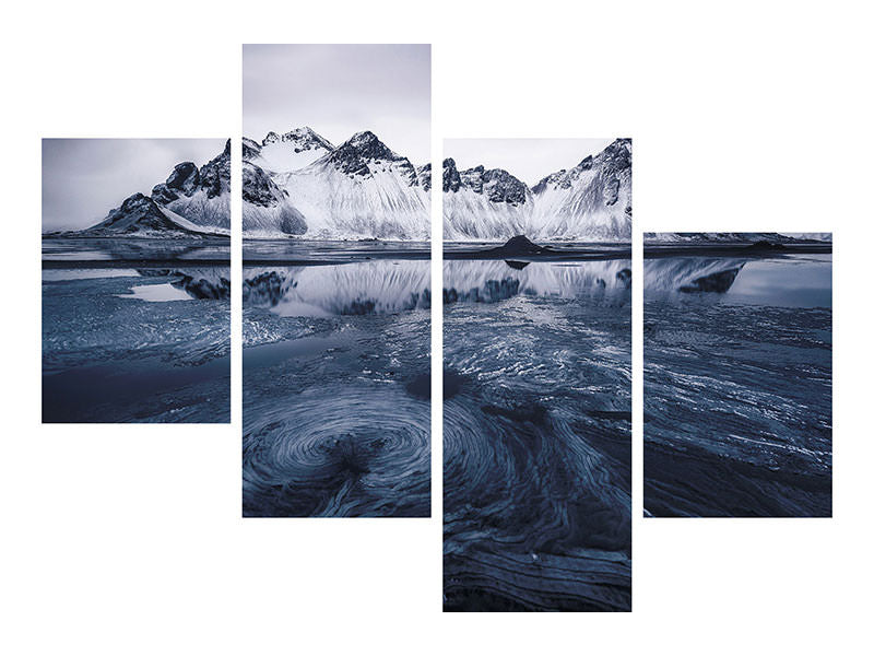 modern-4-piece-canvas-print-ice-on-stokksnes