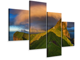 modern-4-piece-canvas-print-kallur-sunset