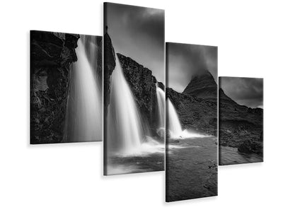 modern-4-piece-canvas-print-kirkjufellsfoss
