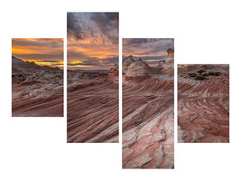 modern-4-piece-canvas-print-last-light-at-white-pocket