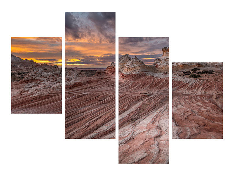 modern-4-piece-canvas-print-last-light-at-white-pocket