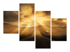 modern-4-piece-canvas-print-mystical-street