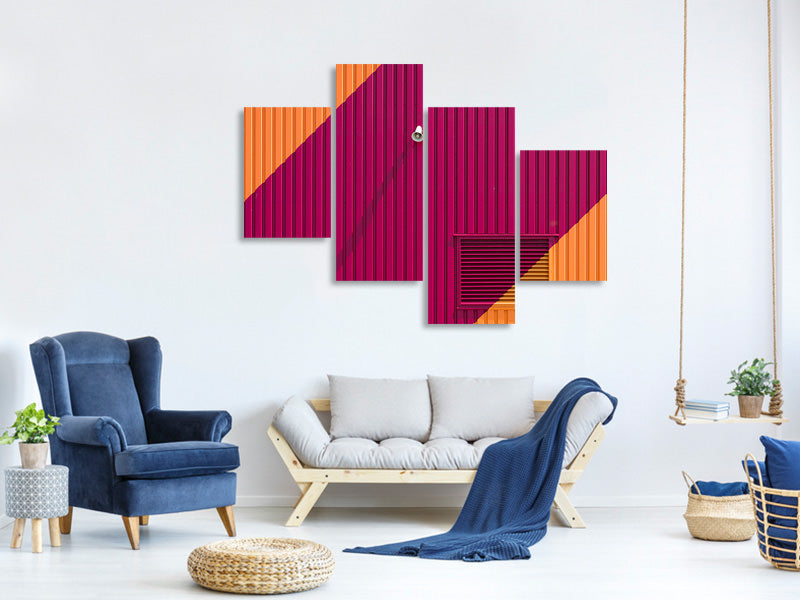modern-4-piece-canvas-print-orange-corners