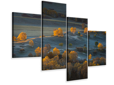 modern-4-piece-canvas-print-prairie-light