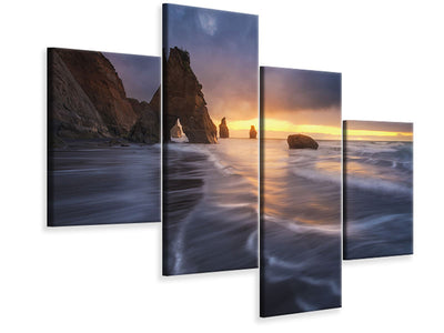 modern-4-piece-canvas-print-raging-tide