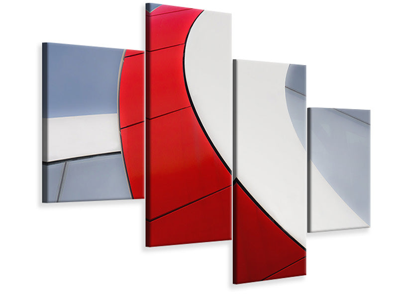 modern-4-piece-canvas-print-red-bow