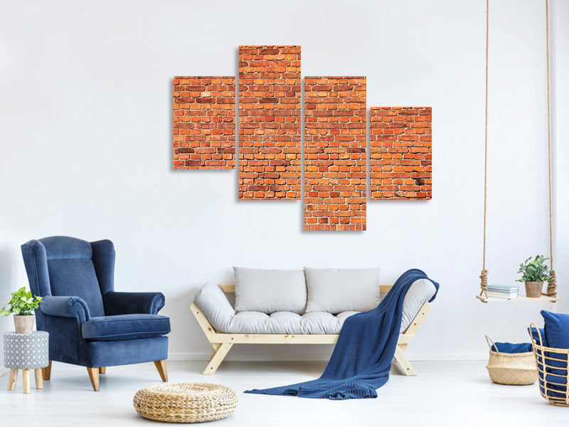 modern-4-piece-canvas-print-red-brick-wall-p