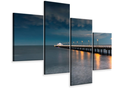 modern-4-piece-canvas-print-shorncliffe-pier-brisbane